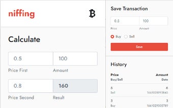 Niffing Crypto Calculator