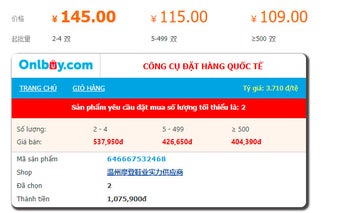 Đặt Hàng Trung Quốc - OnlBuy.com