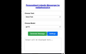 Personalized Linkedin Messenger by Metaphysical