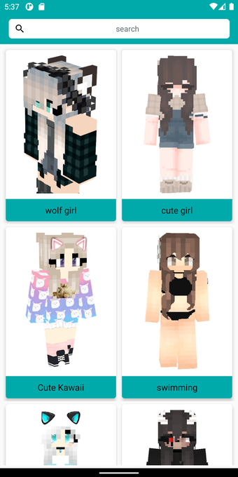 Girl Skins for Minecraft PE pour Android - Télécharger