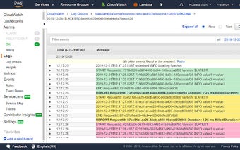 Colorize AWS CloudWatch Logs