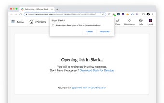 Force Slack in Browser