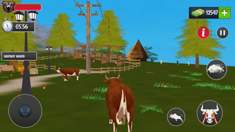 Scary Cow wild Animal Game