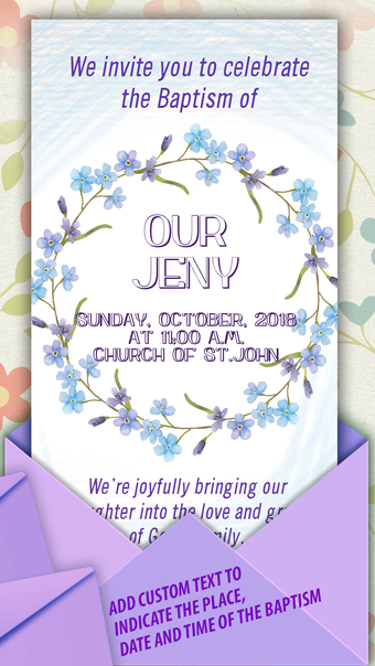 Baptism Invitations Cards