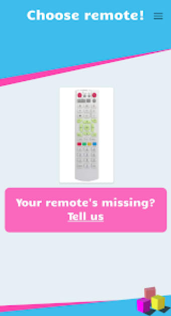 Remote for Catvision TV