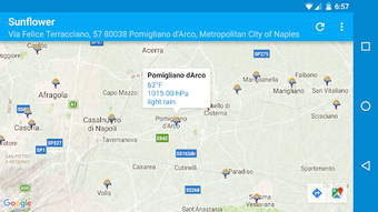 Sunflower - Weather map