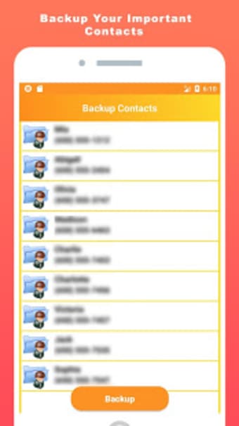 Backup  Recover deleted contacts
