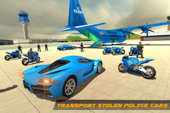 Police Car Transporter Plane  Police Crime City