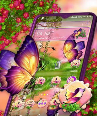 Butterfly Girl Nature Theme