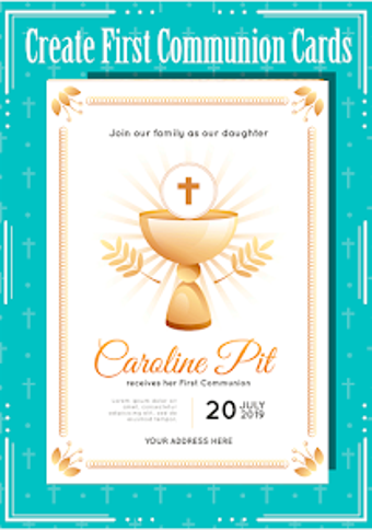 Communion Baptism Invitations