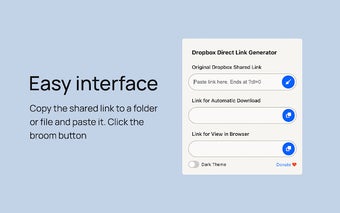 Dropbox Direct Link Generator