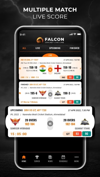 Falcon Cricket Live Line