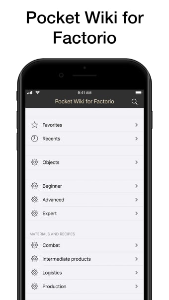 Pocket Wiki for Factorio