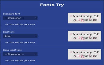 Fonts Try New