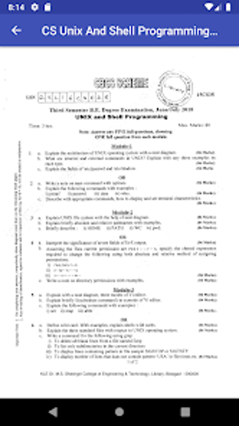 VTU Question Papers