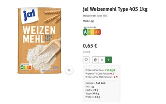 NutriData - Product Nutrition Analyzer for REWE