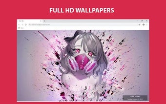 Anime Girls on Mask Full HD New Tab