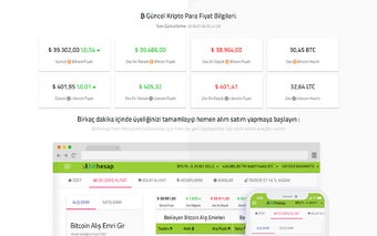 Bithesap - Bitcoin ve Altcoin fiyat takip