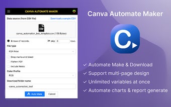 Canva Automation Tool - Canva Bulk Maker