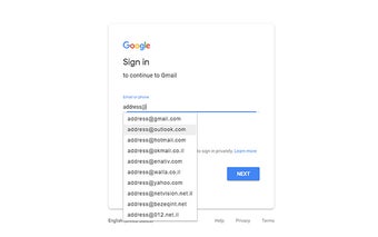 Email Address Autocomplete