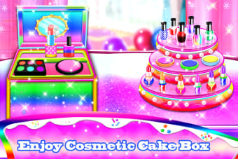 Makeup kit cakes : cosmetic box makeup cake games