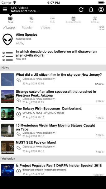 UFO Videos News  more...