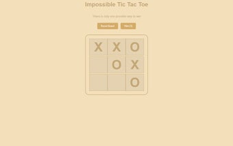 Impossible Tic Tac Toe