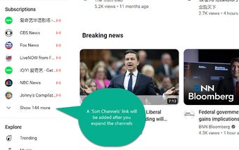 YouTube Channel Sorter