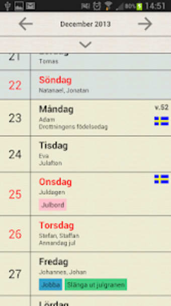Svensk Kalender Fullversion