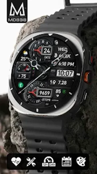 MD338 Hybrid watch face