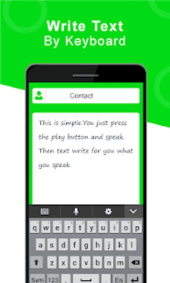 Write SMS by voice: Voice SMS Voice Translator