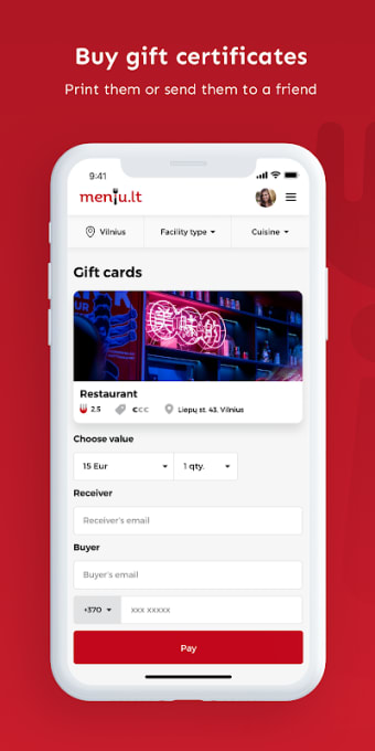 Meniu.lt – restaurant guide in your pocket.