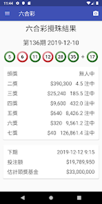 六合彩 Mark Six 攪珠結果