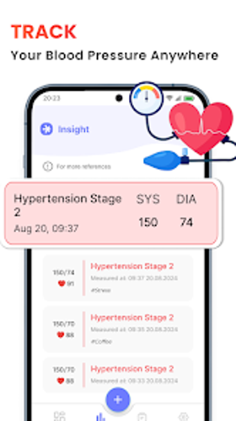 Blood Pressure Log: BP Monitor