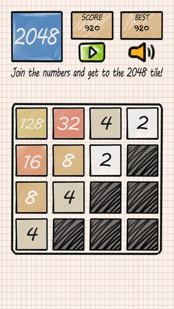 2048 - Number puzzle Doodle Style