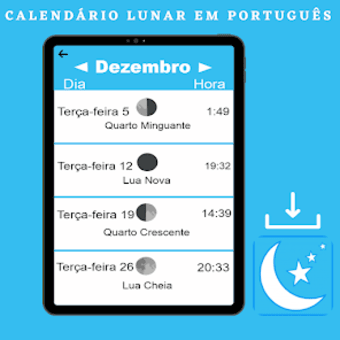 Calendário Lunar em Português