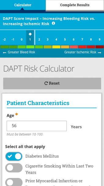 DAPT Risk Calculator