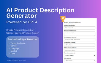 AI Product Description Generator