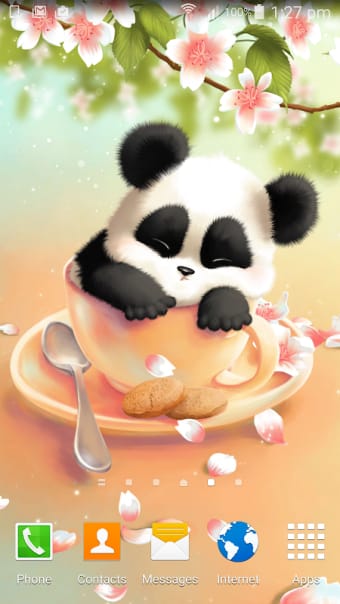 Sleepy Panda Wallpaper