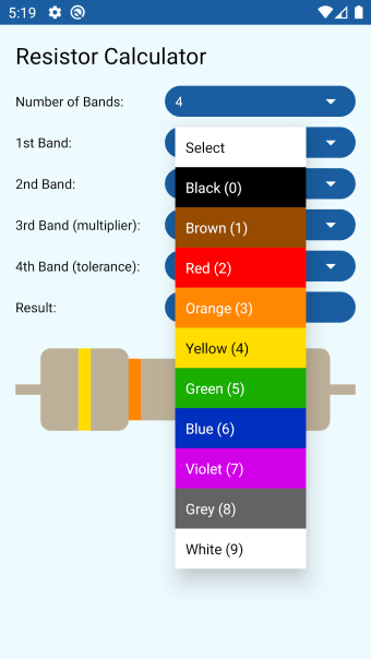 Resistor Calculator - Color Re