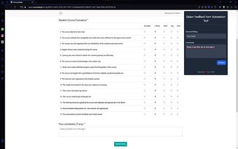 QALAM Feedback Form Automation Tool