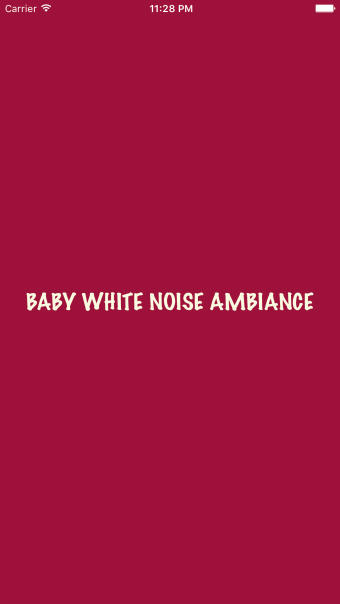 Baby White Noise Ambiance