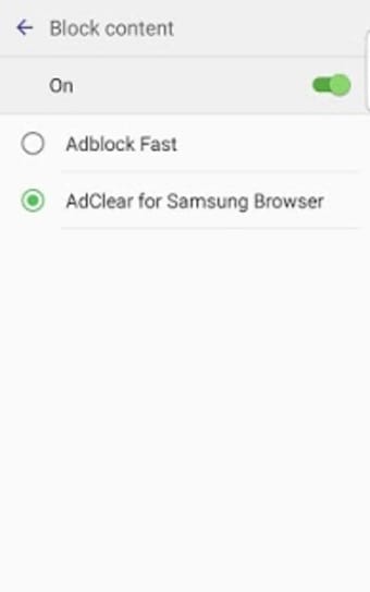 AdClear Ad blocker for Samsung