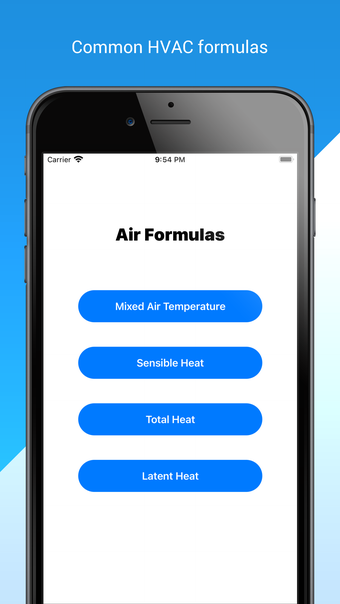 HVAC Formulas Tech Calculator