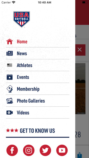 USA Softball Mobile App