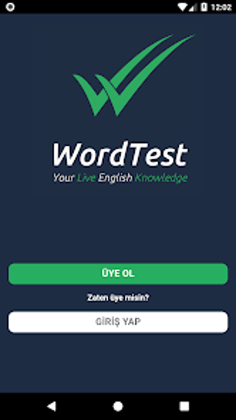 WordTest Canlı İngilizce Bilgi