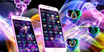 Neon ButterFly Launcher Theme