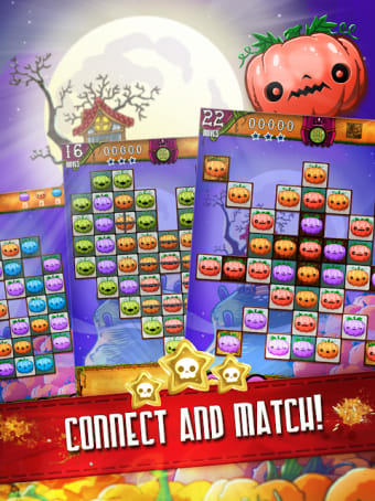 Halloween Swipe - Carved Pumpkin Match 3 Puzzle