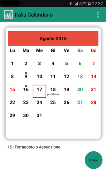Italia Calendario