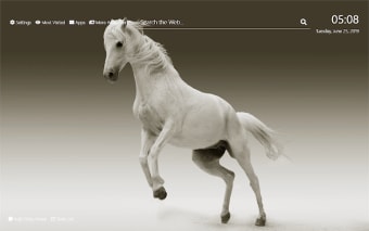 White Horse Wallpaper HD New Tab Theme©